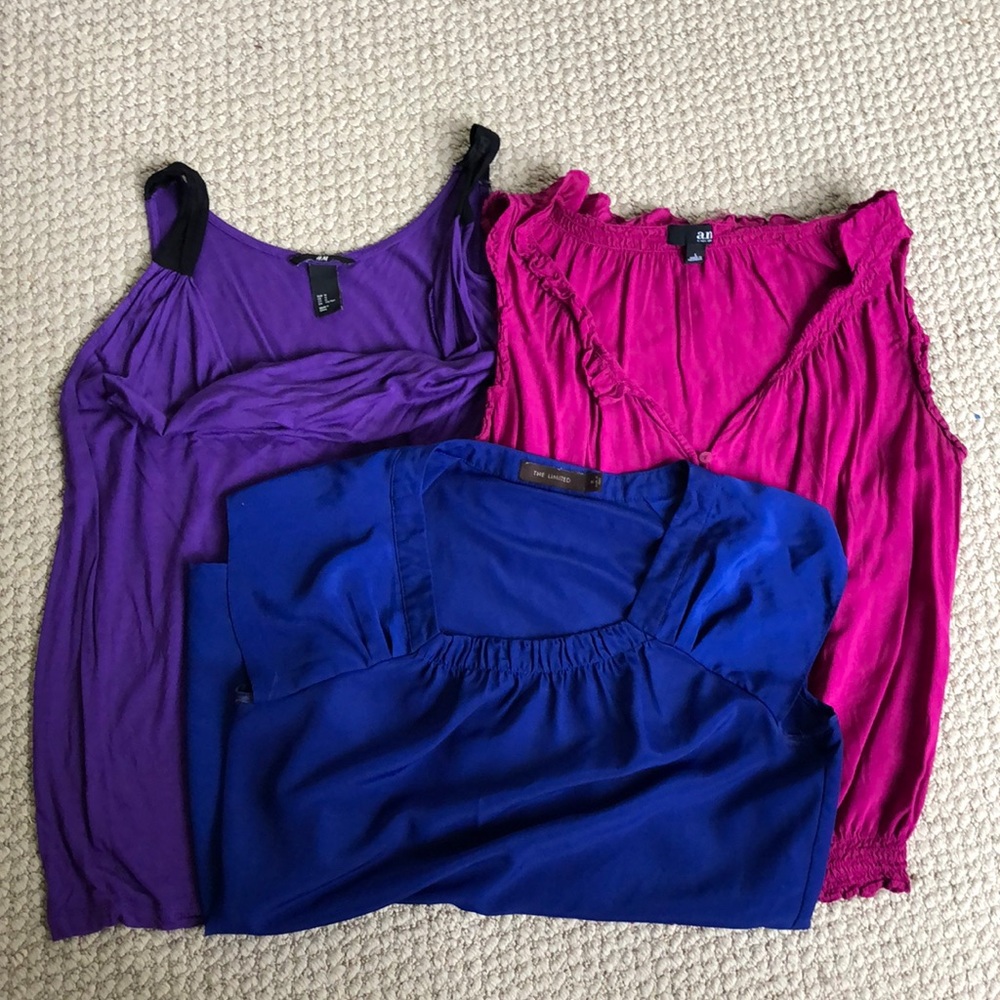 Bundle of colorful Spring and Summer tops